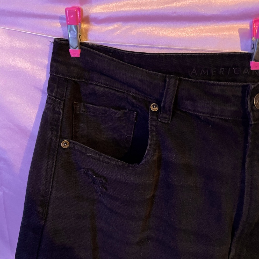 Black AE mom jeans